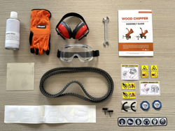 petrol chipper shredder woodchipper with engine dk 900 lifan