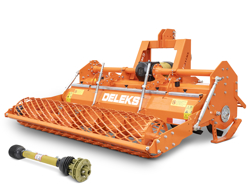 heavy rotavator tiller for tractors working width 200cm for soil preparation mod dftr 200