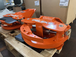 tree shear log grapple for mini excavators cf 11