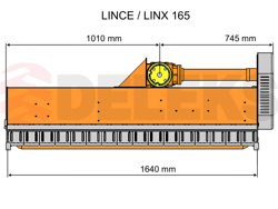 adjustable sideshift mower multipurpose mulcher with hammers lince sp165h