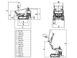 minidumper kubota engine m8000